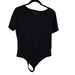 House‎ Of Harlow 1960 Black Short Sleeve Bodysuit XL